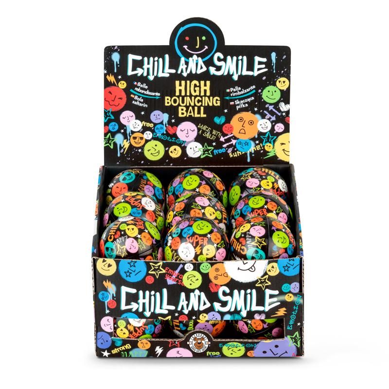 CHILL AND SMILE HIGH BOUNCING BALL Ø 6,2CM ART.-NR. 966124