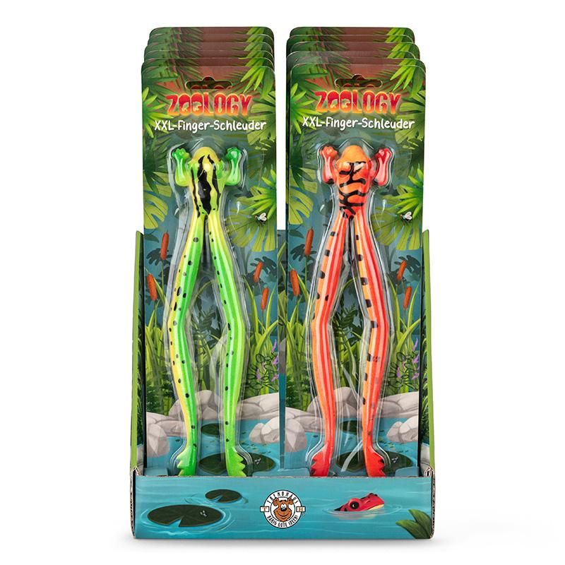 ZOO FINGERSCHLEUDER XXL FROSCH, 2-FACH SORTIERT