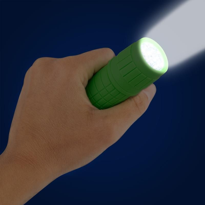 CHILL AND SMILE FLASHLIGHT 9 LEDS, 4-FACH SORTIERT