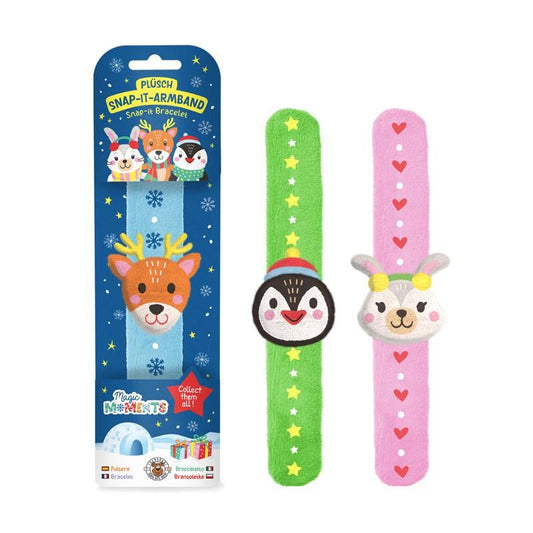 MAGIC MOMENTS PLÜSCH SNAP-ARMBAND, 3-FACH SORTIERT