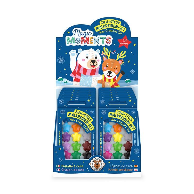 MAGIC MOMENTS WACHSMALKREIDE ZIEH- & STECK 3ER-SET