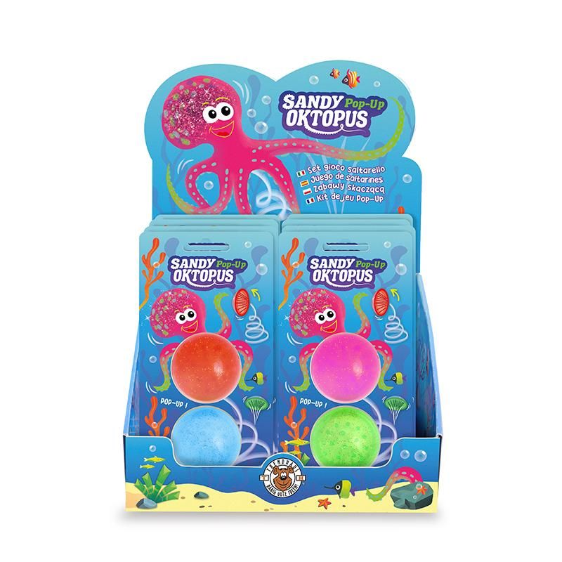 SANDY OKTOPUS POP-UP-SPIEL 2ER-SET, 2-FACH SORTIERT