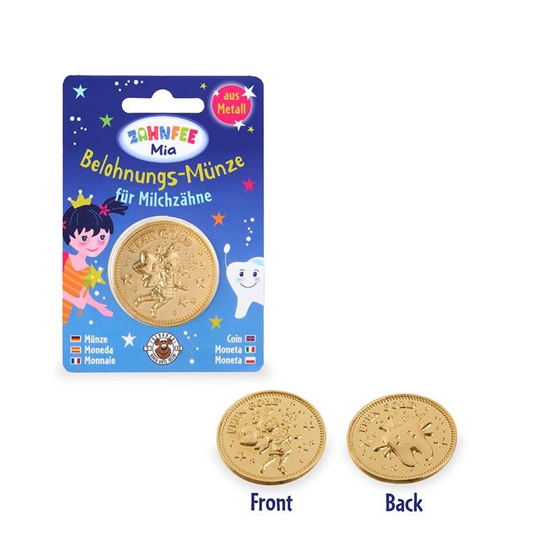 ZAHNFEE BELOHNUNGSMÜNZE CA. Ø 4 CM
