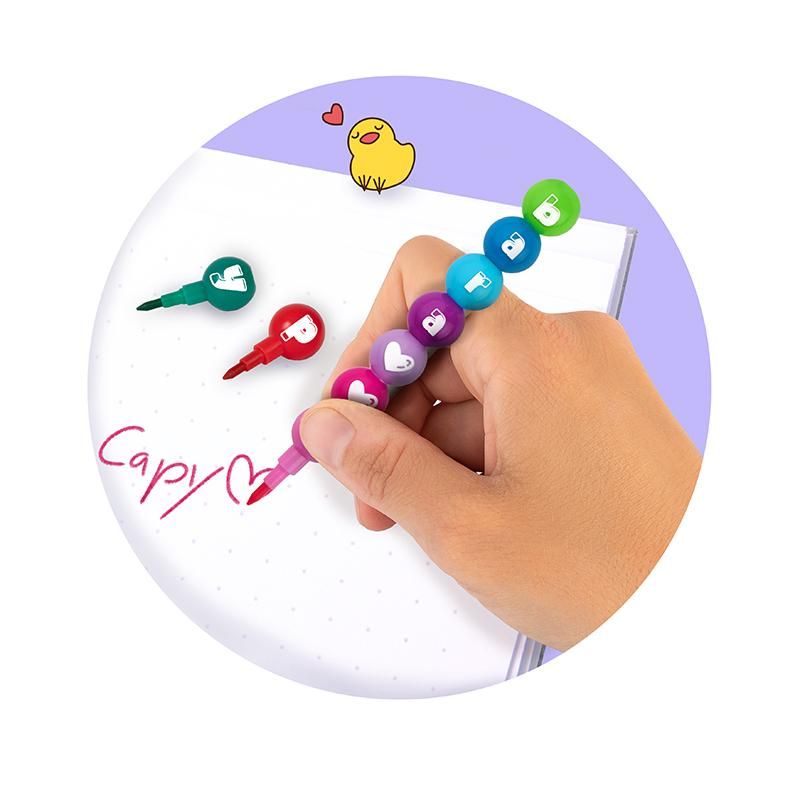 CAPYBARA HAPPY LIFE BUNTSTIFT ZIEH- & STECK 11-TEILIG