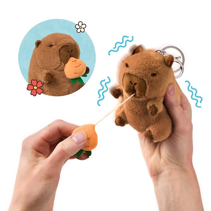 CAPYBARA HAPPY SPRING AUFZIEH-KNUDDEL-CAPYBARA MIT FRUCHT, 2-FACH SORTIERT