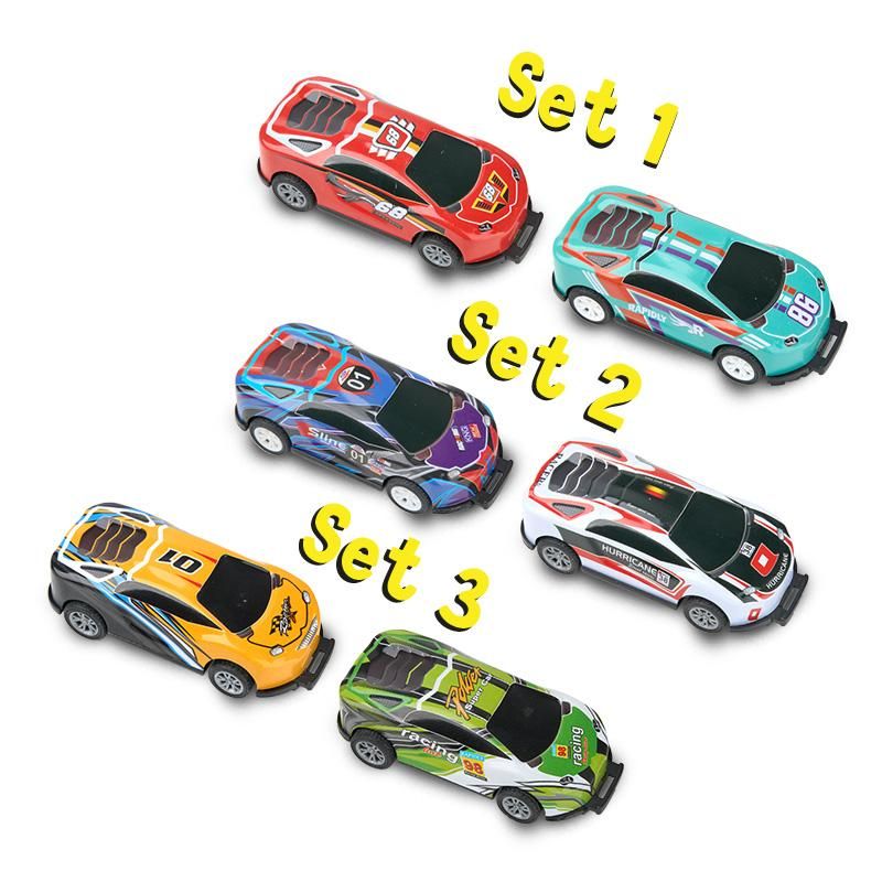 SPEED STUNT-CAR 2ER-SET MIT RÜCKZUG & BACKFLIP-FUNKTION, 3-FACH SORTIERT