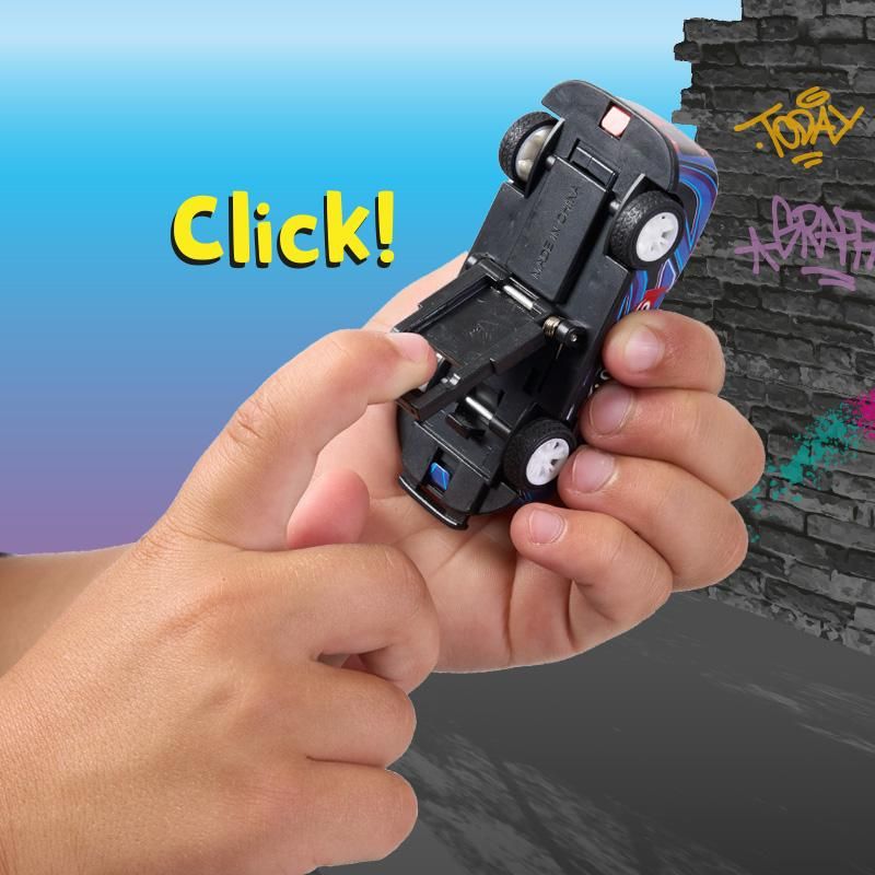 SPEED STUNT-CAR 2ER-SET MIT RÜCKZUG & BACKFLIP-FUNKTION, 3-FACH SORTIERT