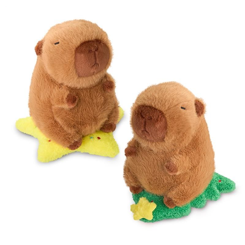 WEIHNACHTSPLÜSCHTIER CAPYBARA, 2 VERSCHIEDENE