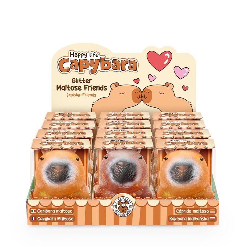 CAPYBARA LOVE GLITZER-MALTOSE, 2-FACH SORTIERT
