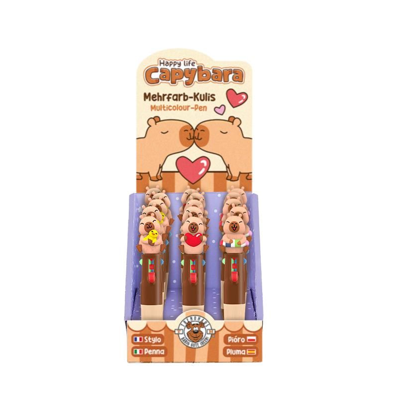 CAPYBARA LOVE MEHRFARBKULI MIT TOPPER, 3-FACH SORTIERT