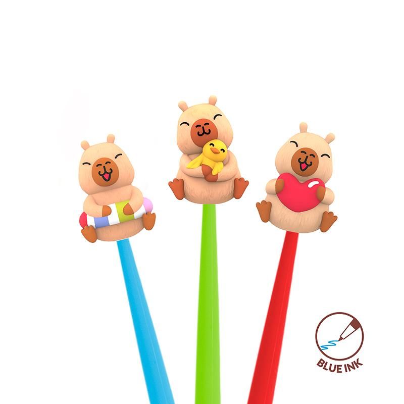 CAPYBARA LOVE FINELINER WACKELFIGUR 0,5MM STRICHSTÄRKE, 3-FACH SORTIERT