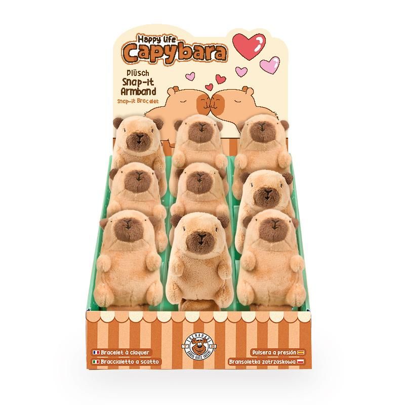 CAPYBARA LOVE PLÜSCH SNAP-ARMBAND