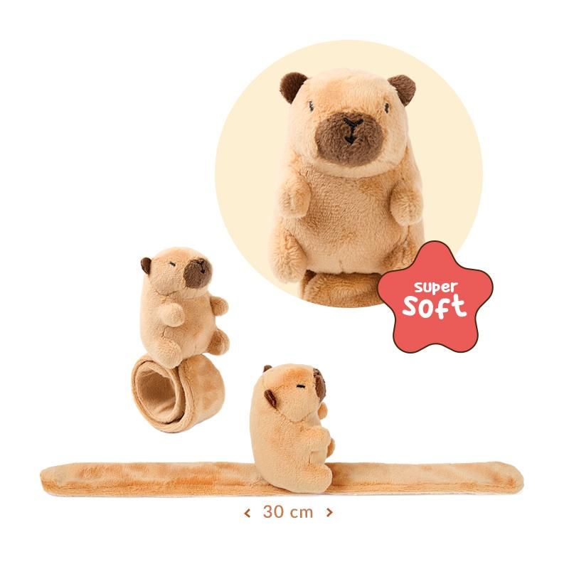 CAPYBARA LOVE PLÜSCH SNAP-ARMBAND